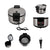 Boba Cooker, 110V 2200W 16L/4.23Gal Commercial Boba Pot Automatic Boba Maker Non-Stick Tapioca Pearl Cooker w/Touchscreen Lid Aluminum Non-stick Liner Can, Sago Cooker for Boba Tea Bubble Tea Milk Tea