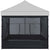 ABCCANOPY Food Booth 10' x 10' Sidewall Kit Set of 4, Includes 2 Roll-Up Serving Windows, Commercial Grade Mesh, Black